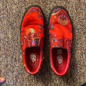 Satin printed Vans